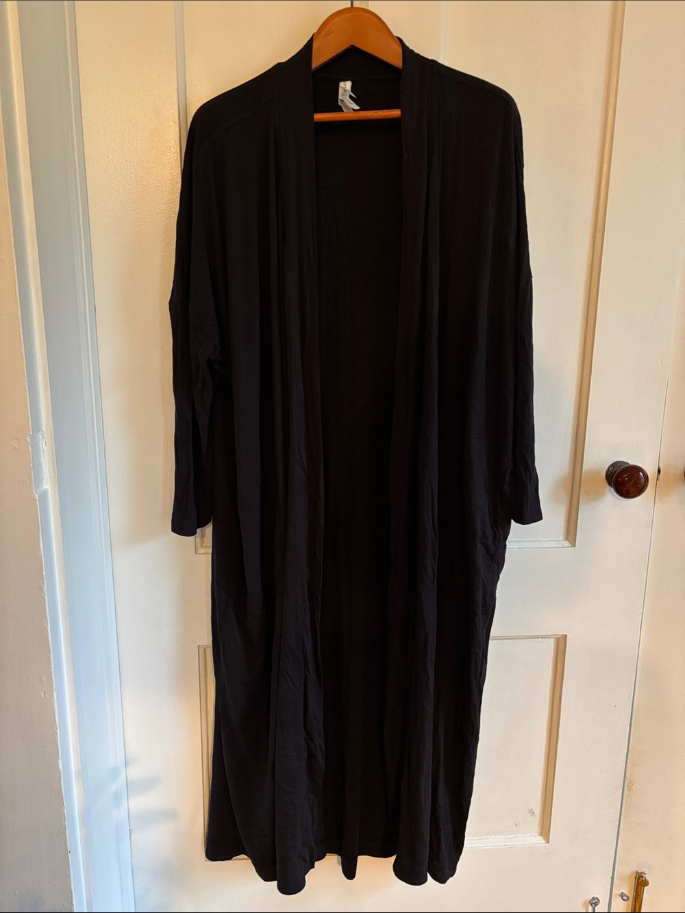 Athleta Black Full Length Robe - L/XL